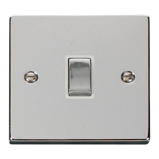 Click Polished Chrome 20A Double Pole Socket - VPCH722WH