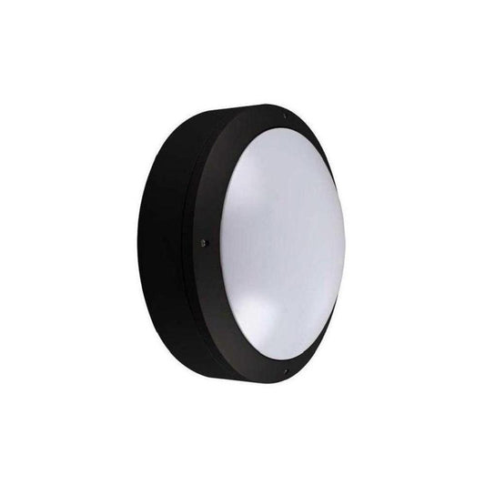 Kosnic KBHDDC3S65/E-BLK Circular Cast Bulkhead Plain Emergency Option Bla