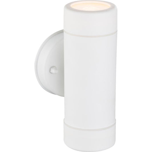Globo 32004-2 Outdoor Up & Down 5W IP44 White Plastic Wall Light