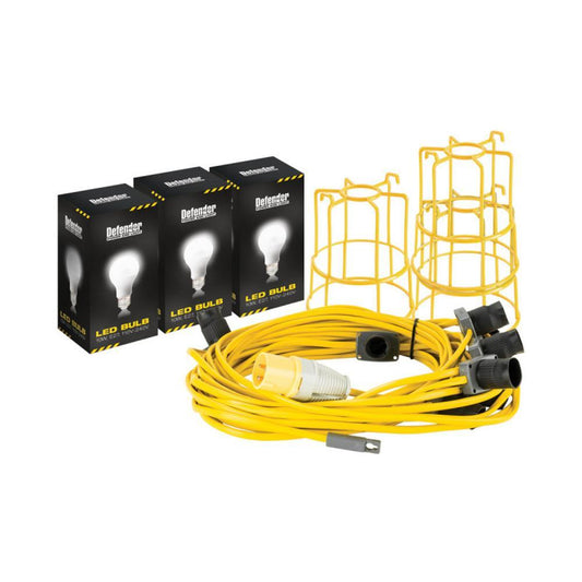Defender E89811 22m ES LED Festoon Kit (Gls Style Bulb) 110V 100W