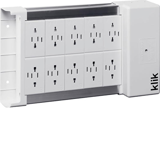 Hager KLDS10 10 Way Klik Lighting Distribution Unit