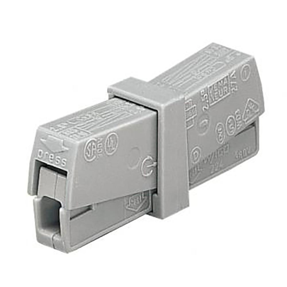 Wago 224-201 2 Way Inline Connector - Grey - Box of 50