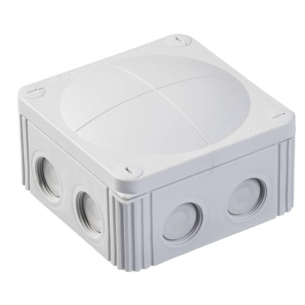 Wiska 607/5 Grey Combi IP67 Junction Box with KRM25/20 Adaptor