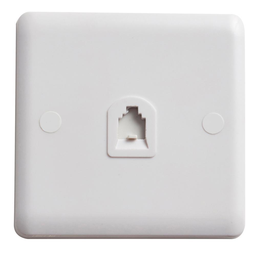 Deta Vimark Curve VC1354 RJ11 Telephone Outlet