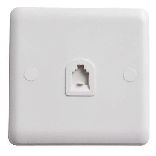 Deta Vimark Curve VC1354 RJ11 Telephone Outlet