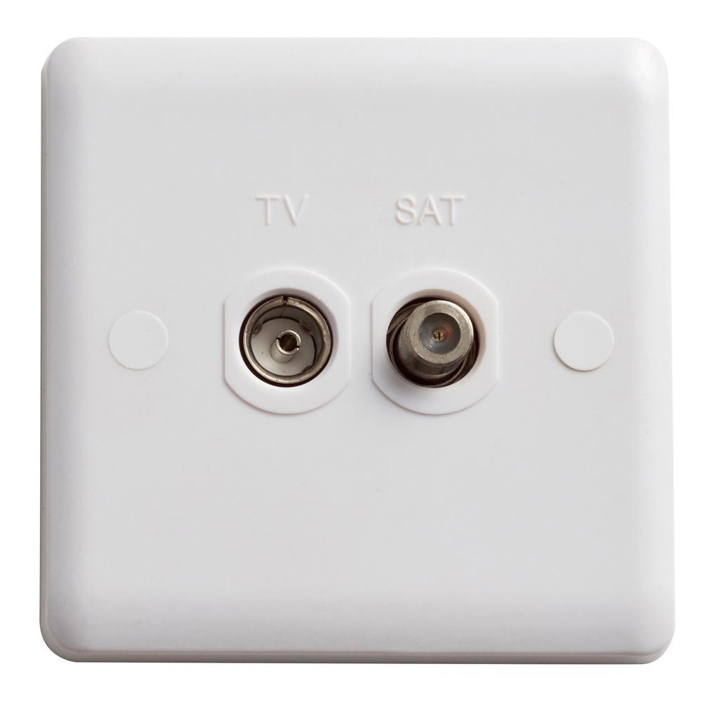 Deta Vimark Curve VC1266 TV/F Type Outlet