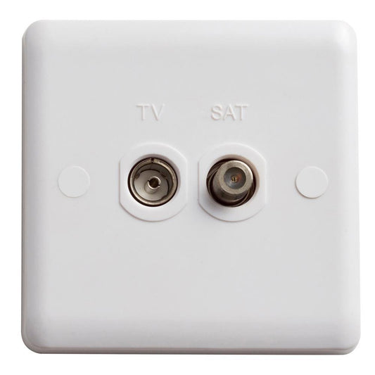 Deta Vimark Curve VC1266 TV/F Type Outlet