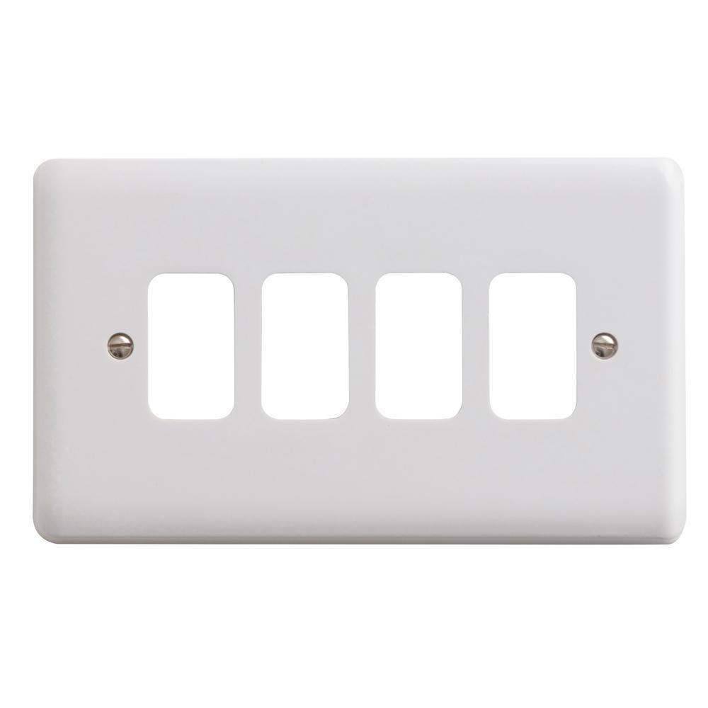Deta Vimark Curve G2704 4 Gang Grid Plate