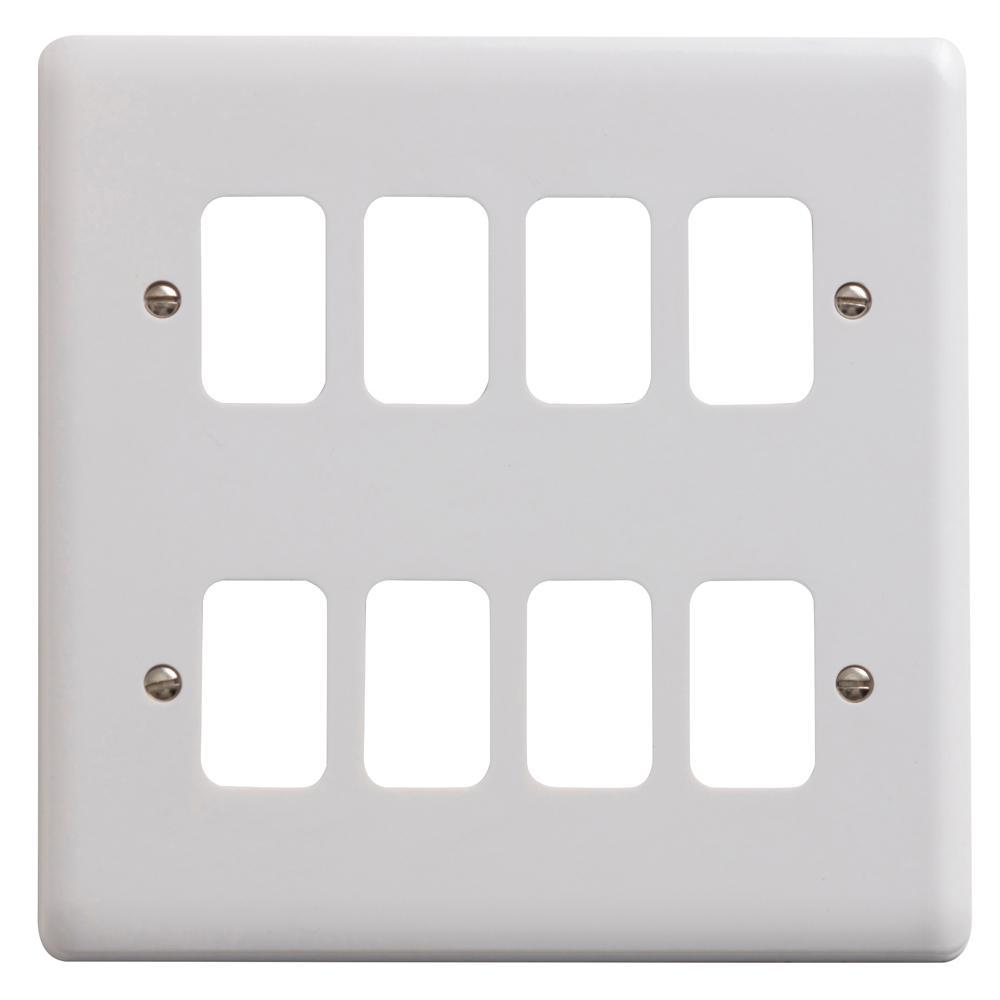 Deta Vimark Curve G2706 8 Gang Grid Plate
