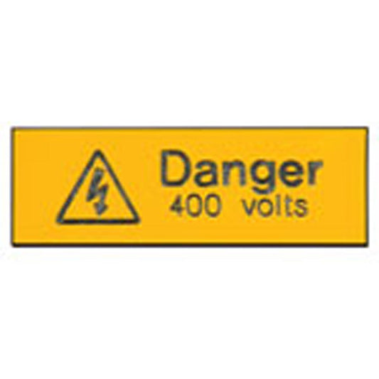 Industrial Signs IS1205EN Rigid Engraved - Danger 400 Volts Sign