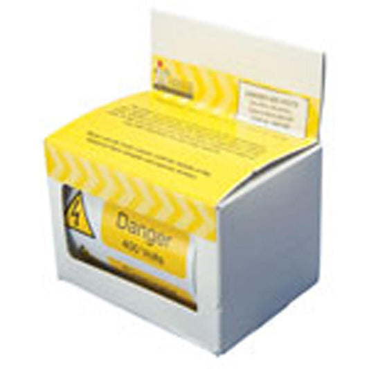 Industrial Signs IS2810OR Self Adhesive Vinyl On A Roll - Danger 400 Volts Sign