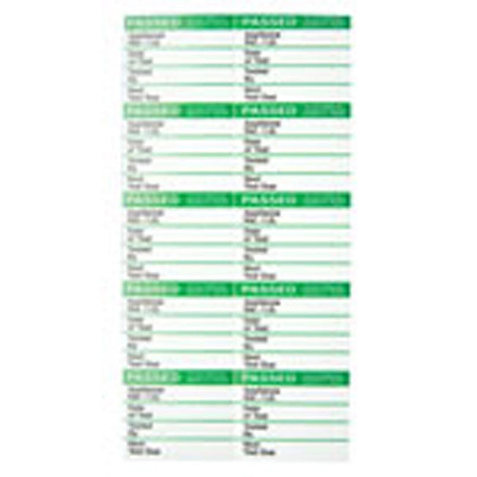 Industrial Signs IS2650SA Self Adhesive Write On Vinyl - Pass Test Labels - Large