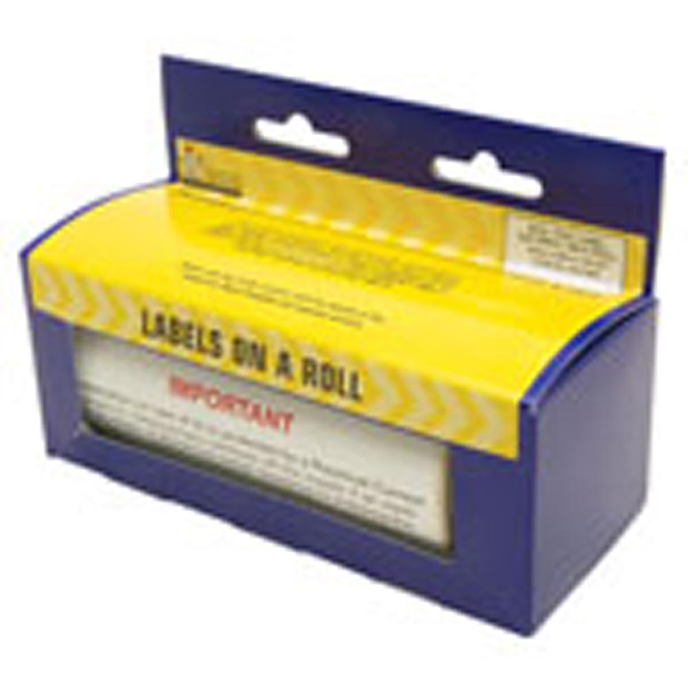 Industrial Signs IS7210OR Self Adhesive Vinyl On A Roll - RCD Test Labels