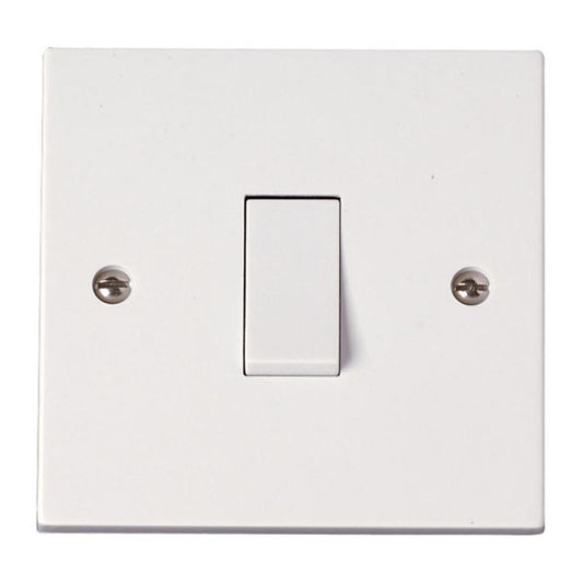 Click Polar 10AX 1 Gang 1 Way Plate Switch