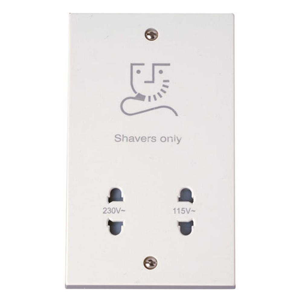 Click Polar 115/230V Dual Voltage Shaver Socket