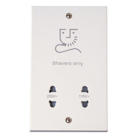 Click Polar 115/230V Dual Voltage Shaver Socket