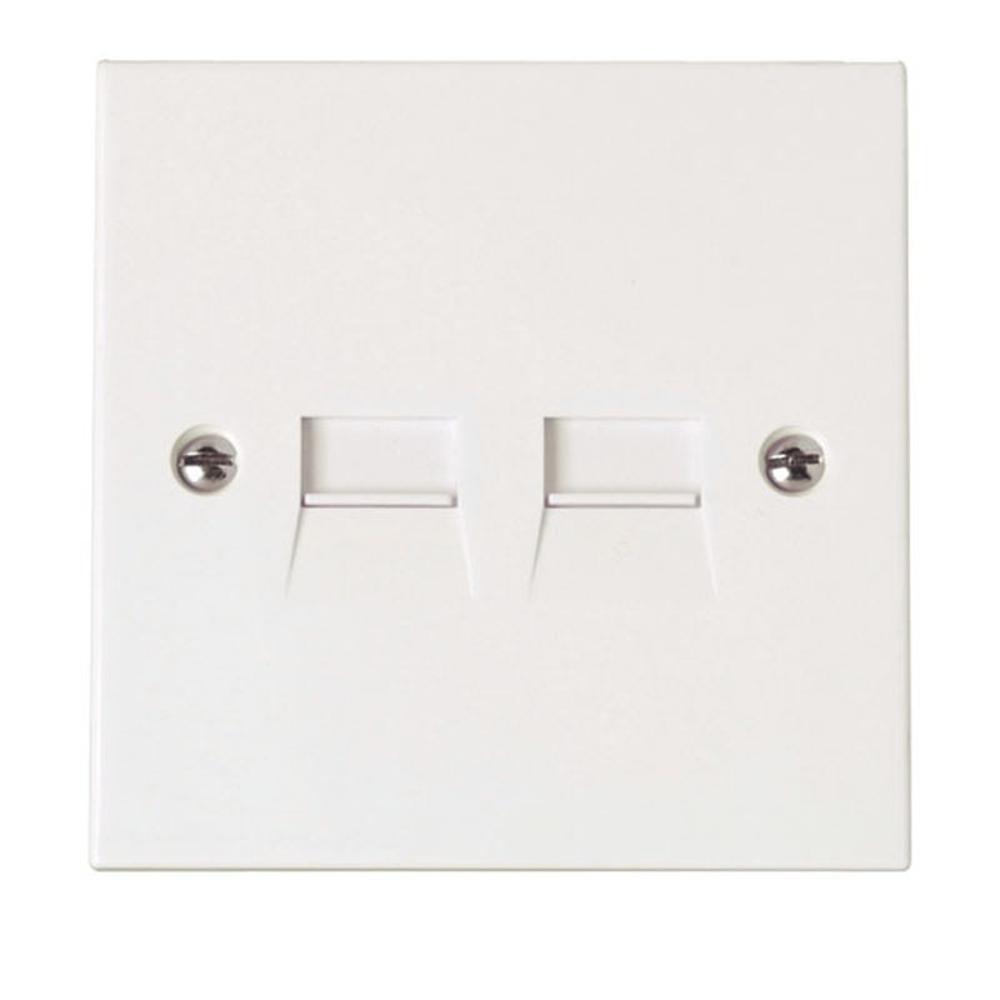 Click Polar Twin Telephone Outlet - Secondary - Urea