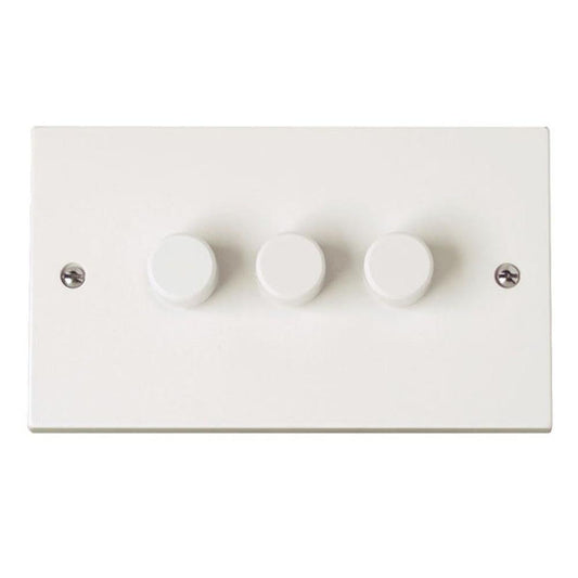 Click Polar 3 Gang 2 Way 250VA Dimmer Switch