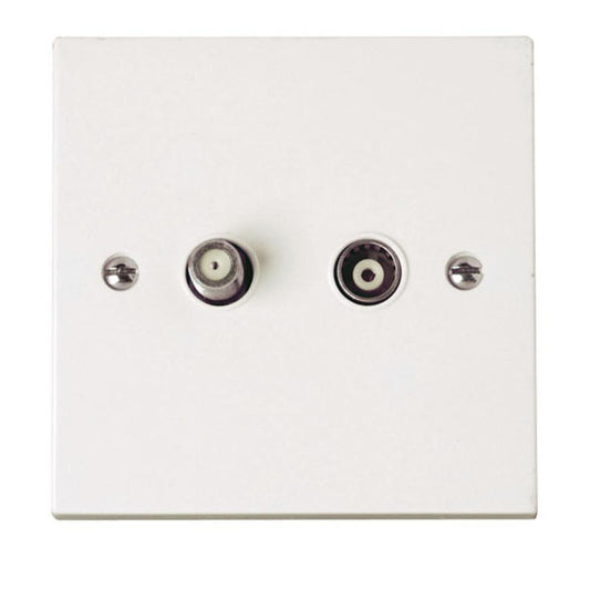 Click Polar Non-isolated Satellite & Non-isolated Coaxial Outlet