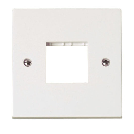 Click Polar 1 Gang Minigrid Unfurnished Plate - 2 Apertures