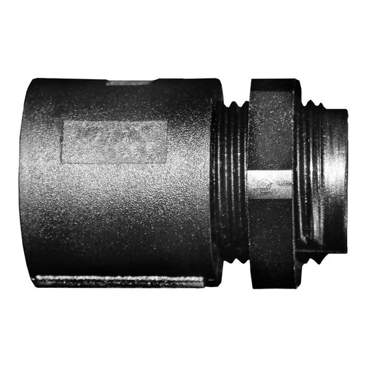 Flex-it 32mm Black Hinged Plastic Fitting with Locknut