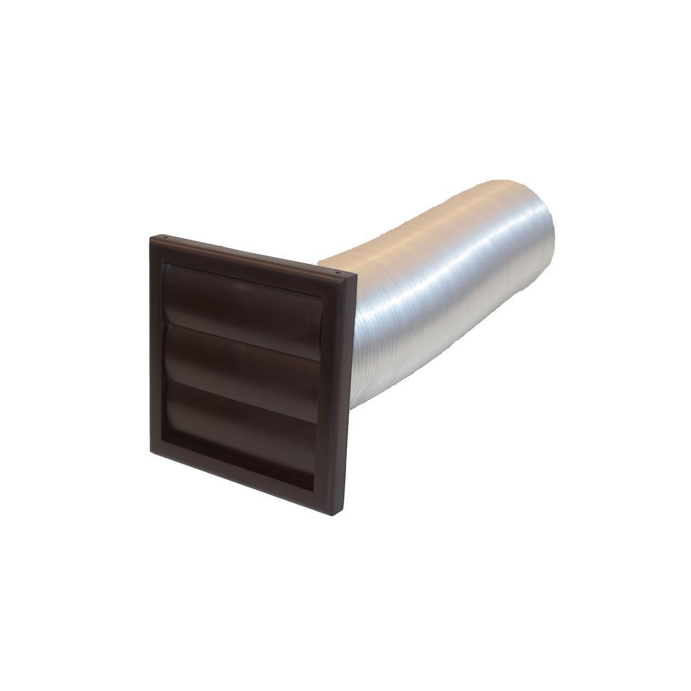 Airflow FDK100-2M-MT-BR 100mm Vent Kit with Grille - Brown