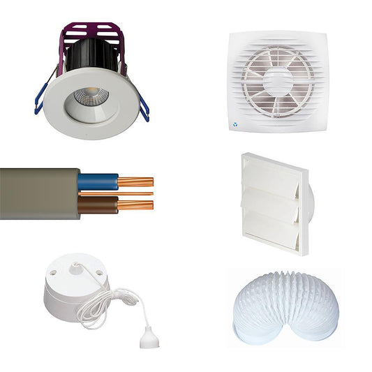 Bathroom Lighting & Ventilation Installation Pack