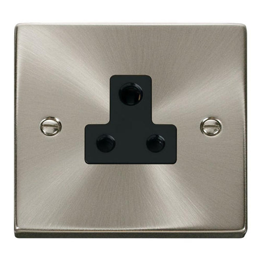 SCOLMORE Deco VPSC038BK 5A Round Pin Socket - Black