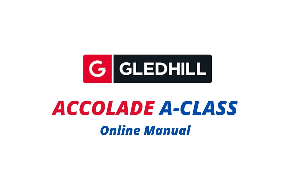 Gledhill Accolade A-Class Design Installation and Servicing Instructions