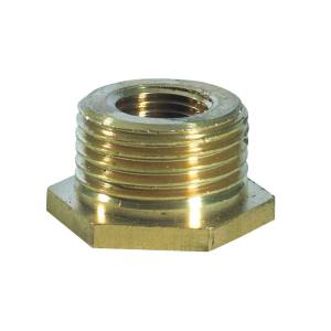 Brass Hexagonal Bush 3/4in x 1/2in