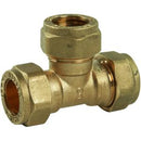 PlumbRight Compression Equal Tee DZR 8 mm