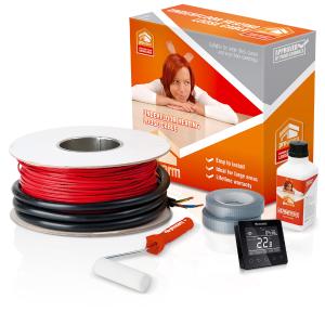 Prowarm Electric Ufh Cable Kit 9m2 125m (Wifi Thermostat Black)