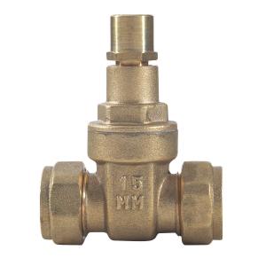 Brass Lockshield Gate Valve 22mm