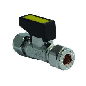 Gcm15 Mini Gas Ball Valve Chrome 15mm