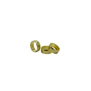 4TRADE 15mm Brass Olives (Pack of 10)