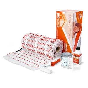 Prowarm Electric Ufh Mat 6.0m2 Kit (Digital Thermostat White)