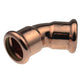XPress Gas Press Fit Obtuse Elbow 28 mm