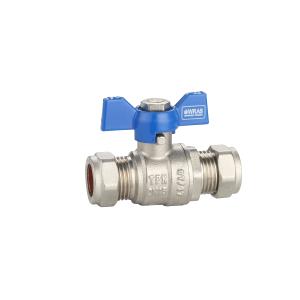 PlumbRight 22mm T-bar Valve Blue