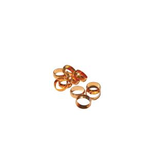 4TRADE 10mm Brass Olives (Pack of 10)