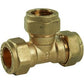 Equal Tee Compression DZR 22 mm