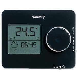 Warmup Underfloor Heating Tempo Programmable Thermostat Piano Black ELTPB