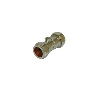 PlumbRight 22mm Straight Isolating Valve Chrome