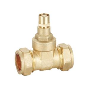 28mm Comp Brass Gate Valve Lock Shield