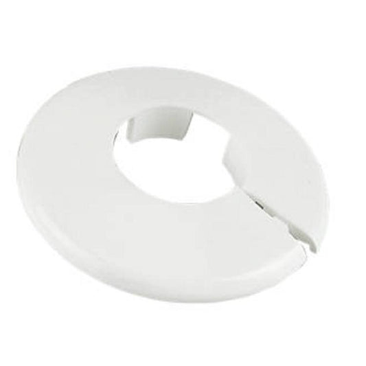 4TRADE 15mm White Pipe Collars (Pack of 5)
