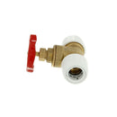 Hep2O Push-Fit Gate Hot and Cold Valve White 22mm HX35/22W