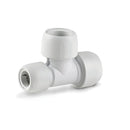 Hep2O End Reduced Tee White 28mm x 28mm x 22mm - HD12/28W
