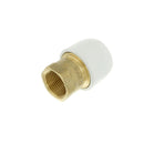 Hep2O Push Fit Brass Female Adaptor White 3/4" x 15 mm - HX24/15W