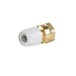 Hep2O Push-Fit Brass Female Adaptor White 1/2" x 15mm - HX28/15W