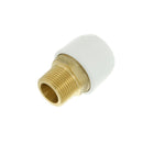 Hep2O Push-Fit Brass Male Adaptor White 1/2" x 15mm - HX29/15W