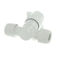 Hep2O Push-Fit Cold Water Stopcock White 15mm HX36/15W